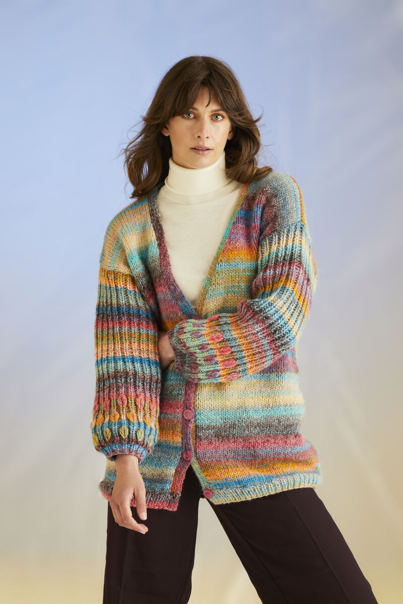Sirdar Jewelspun Chunky Cardigan Pattern 10705