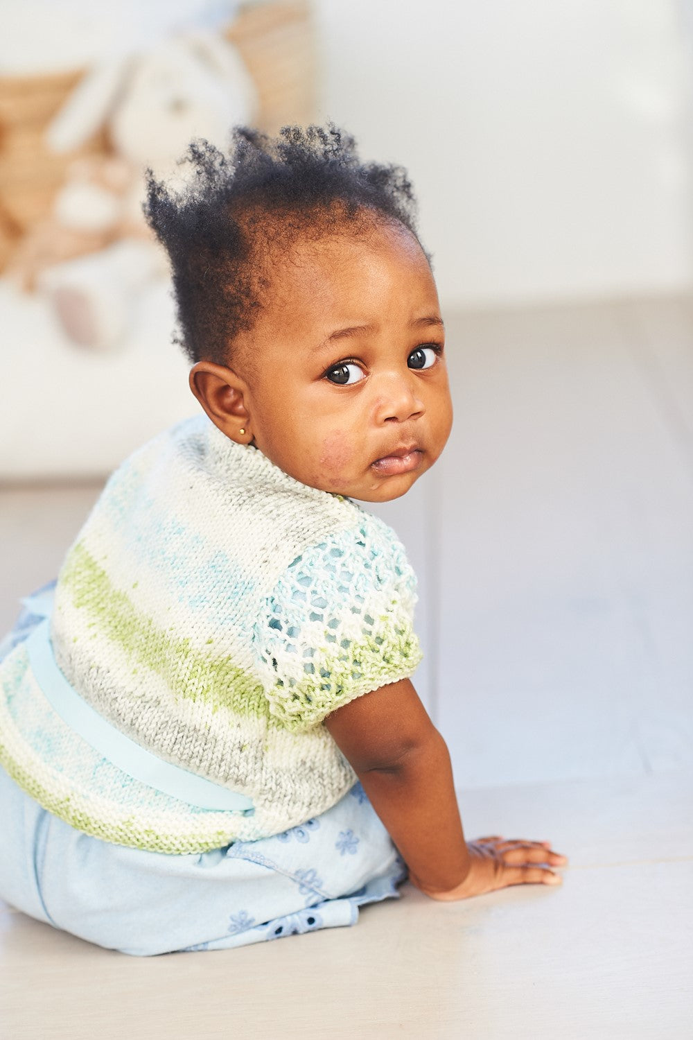 Stylecraft Bambino Prints DK Cardigans Pattern 10064