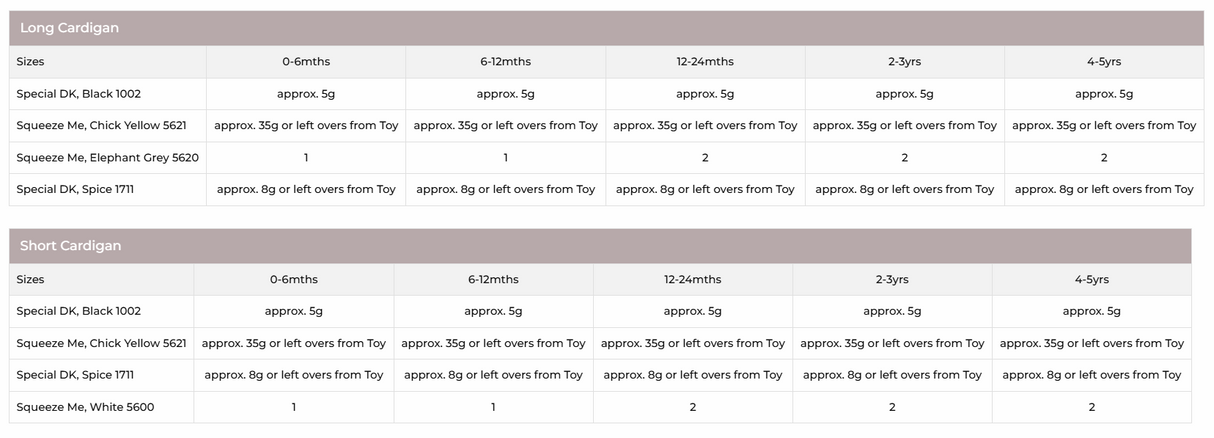 Stylecraft Squeeze Me DK Cardigans & Toy Pattern 10151