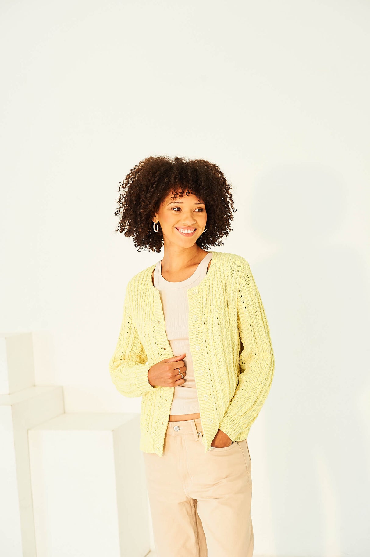 Stylecraft Soft Pastels Aran Cardigan & Waistcoat Pattern 10155