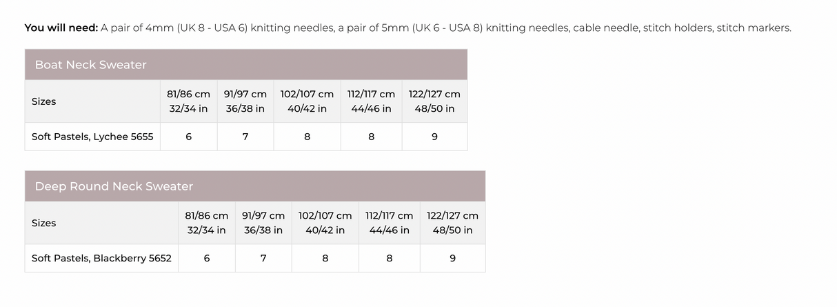 Stylecraft Soft Pastels Aran Sweater Pattern 10158