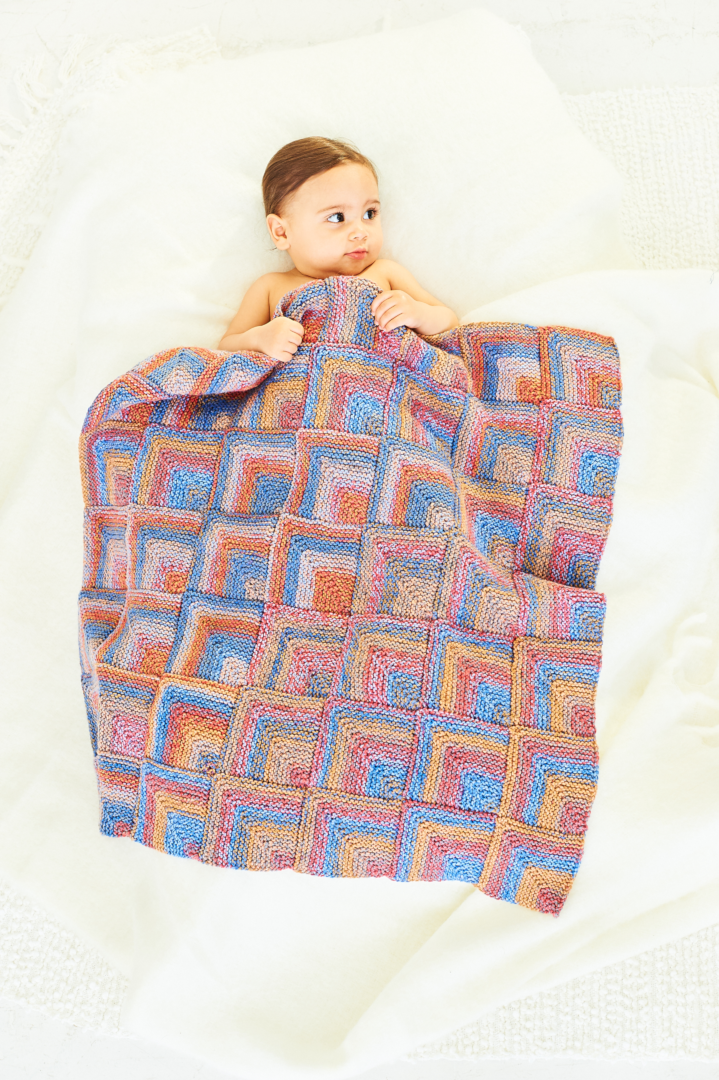 Stylecraft Soft Baby Easy Stripes & Bambino DK Blankets Pattern 10162