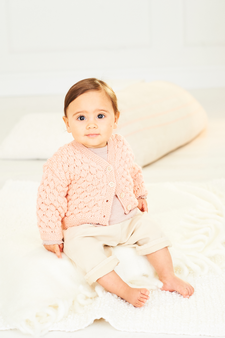 Stylecraft Soft Baby Easy Stripes & Bambino DK Cardigans Pattern 10164