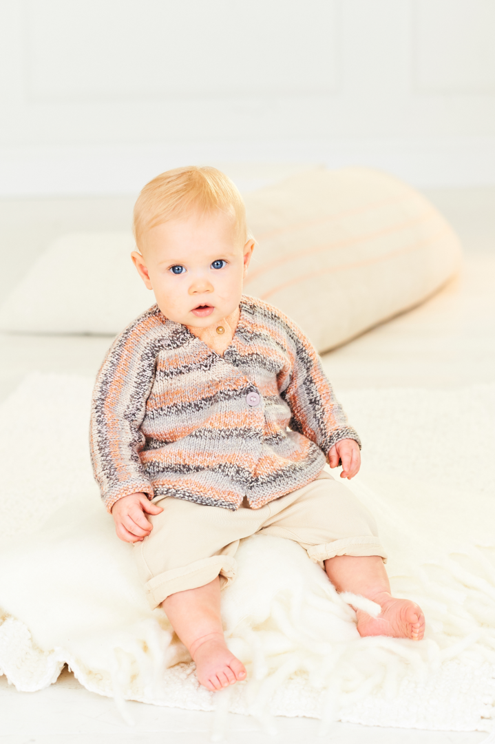 Stylecraft Soft Baby Easy Stripes & Bambino DK Cardigans Pattern 10165