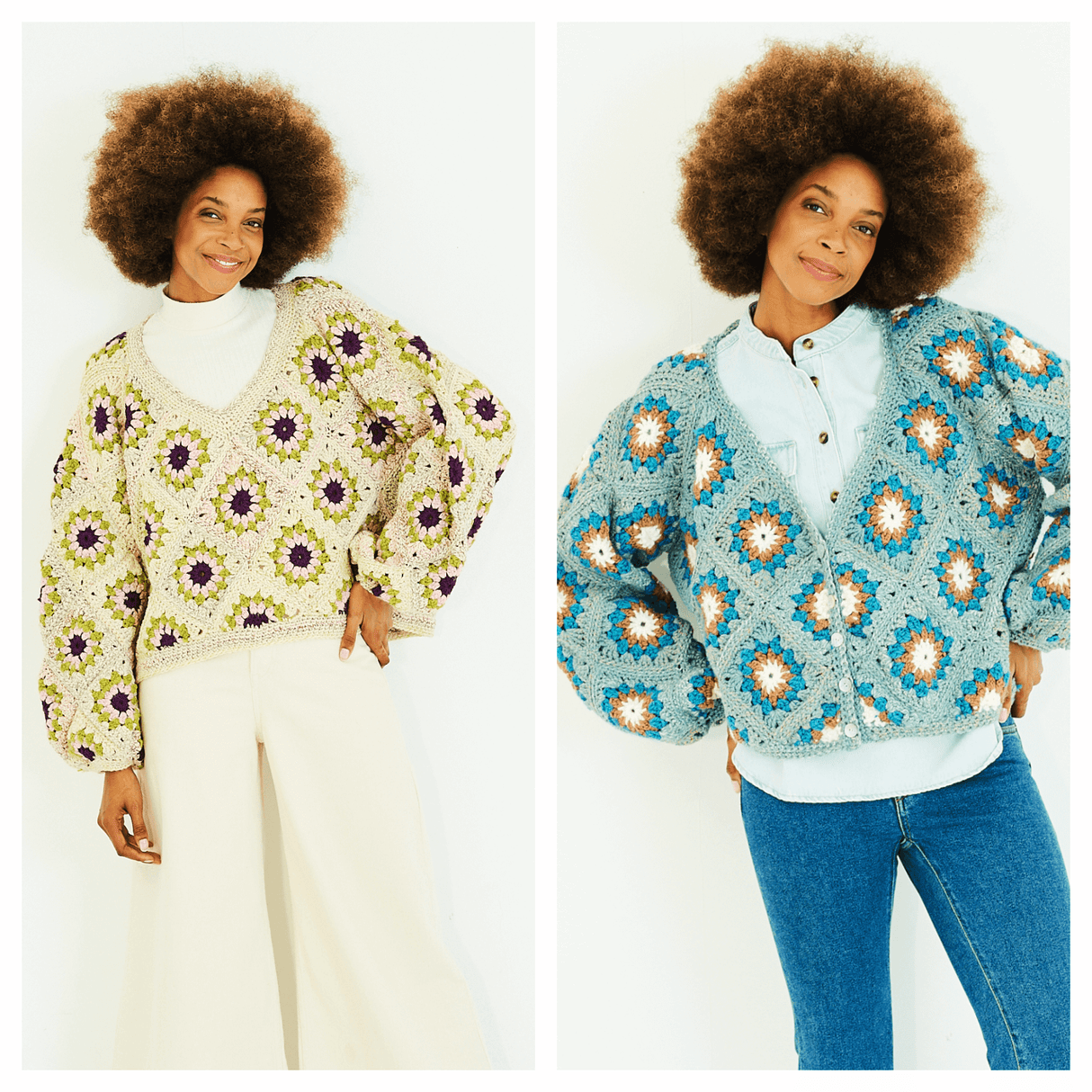 Stylecraft Moorland Softie Chunky Crochet Cardigan & Sweater Pattern 10177