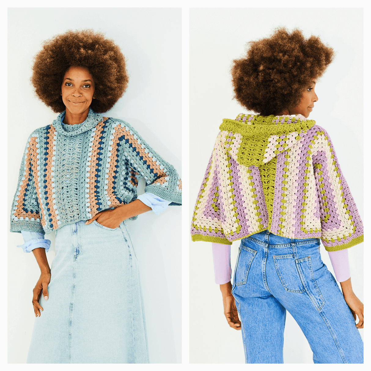 Stylecraft Moorland Softie Chunky Crochet Sweater & Cardigan Pattern 10178