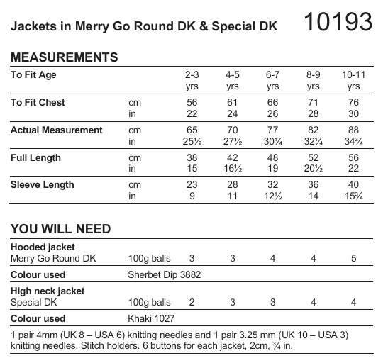 Stylecraft Wondersoft Merry Go Round DK Cardigans Pattern 10193