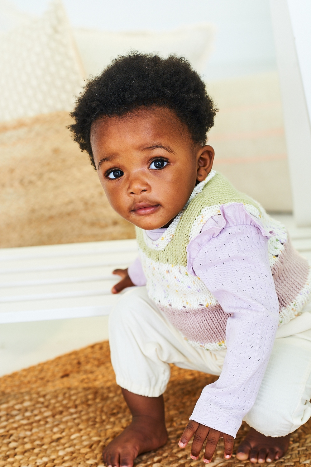 Stylecraft Bambino Dotty DK Cardigan and Tank Pattern 10200