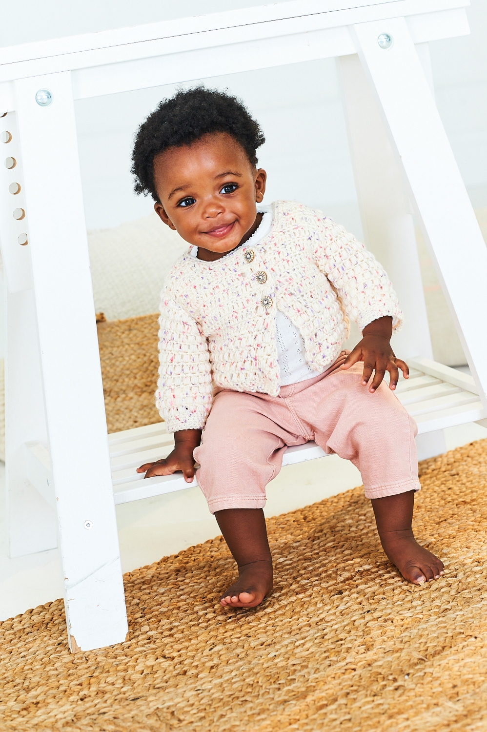 Stylecraft Bambino Dotty DK Crochet Cardigans Pattern 10203