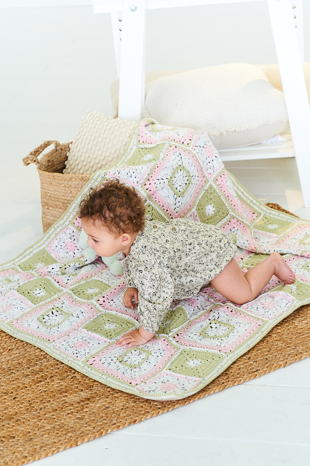 Stylecraft Bambino Dotty DK Crochet Blankets Pattern 10204