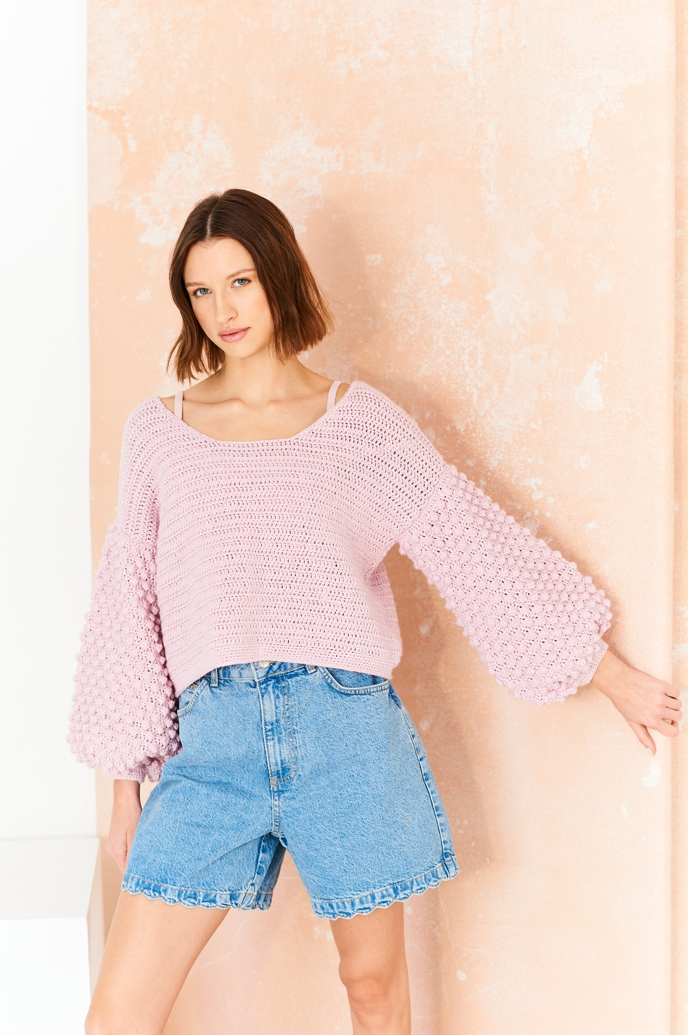 Stylecraft Cotton Twist/Colour Burst DK Crochet Sweater Pattern 10207