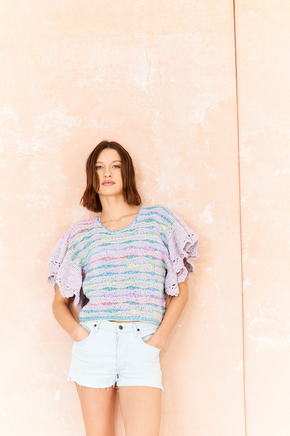 Stylecraft Cotton Twist/Colour Burst DK Crochet T-Shirt & Sweater Pattern 10209