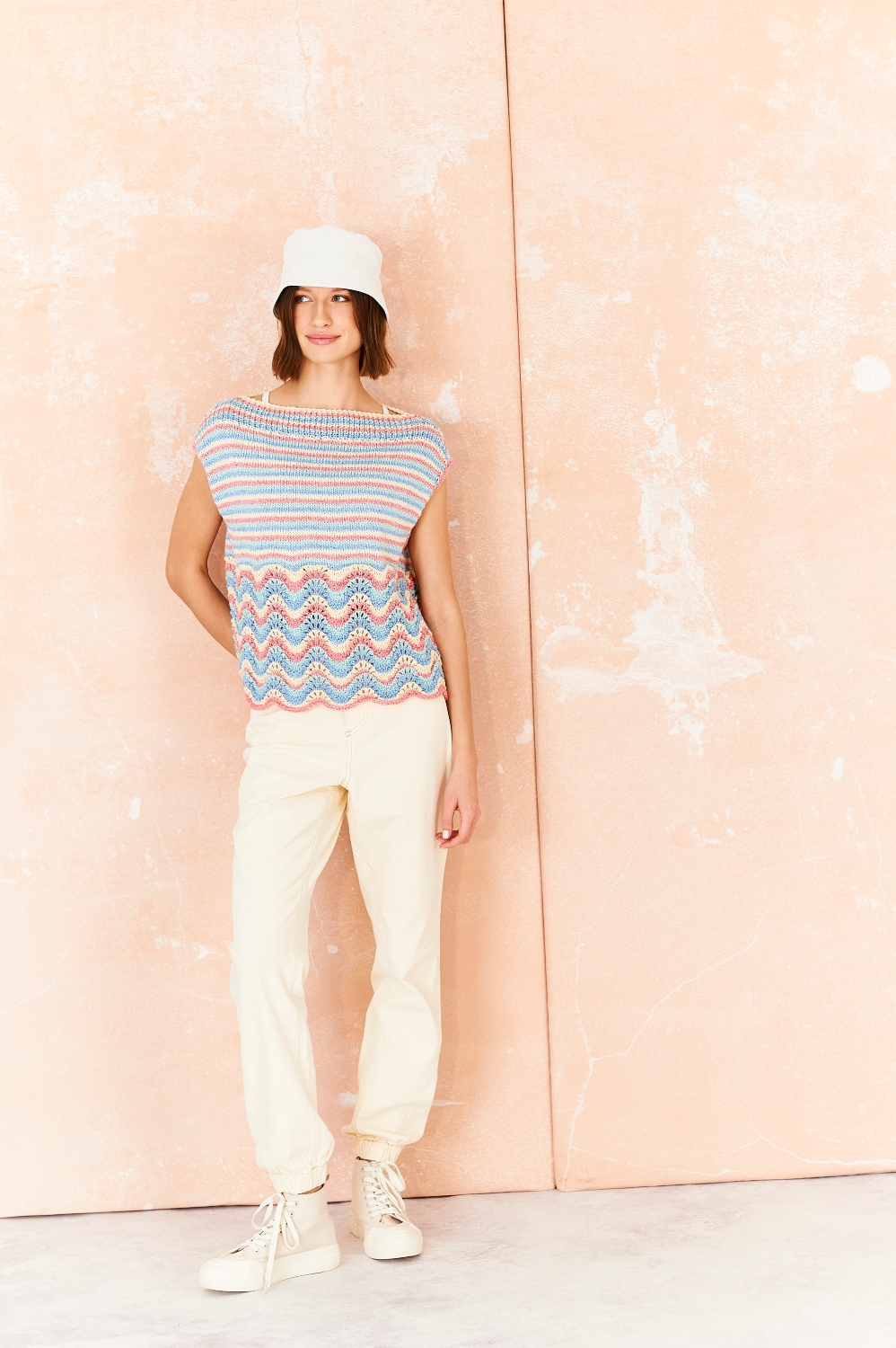 Stylecraft Cotton Twist/Colour Burst DK Tops Pattern 10213