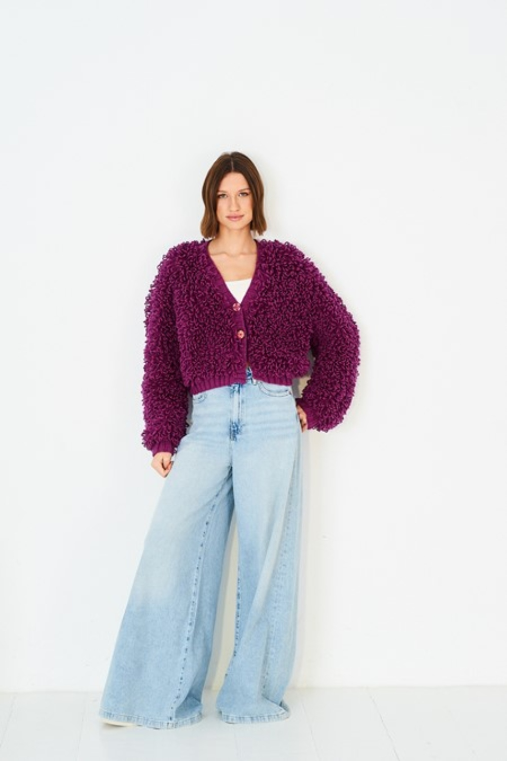 Stylecraft Special Aran Loopy Stitch Cardigans & Snood Pattern 10214