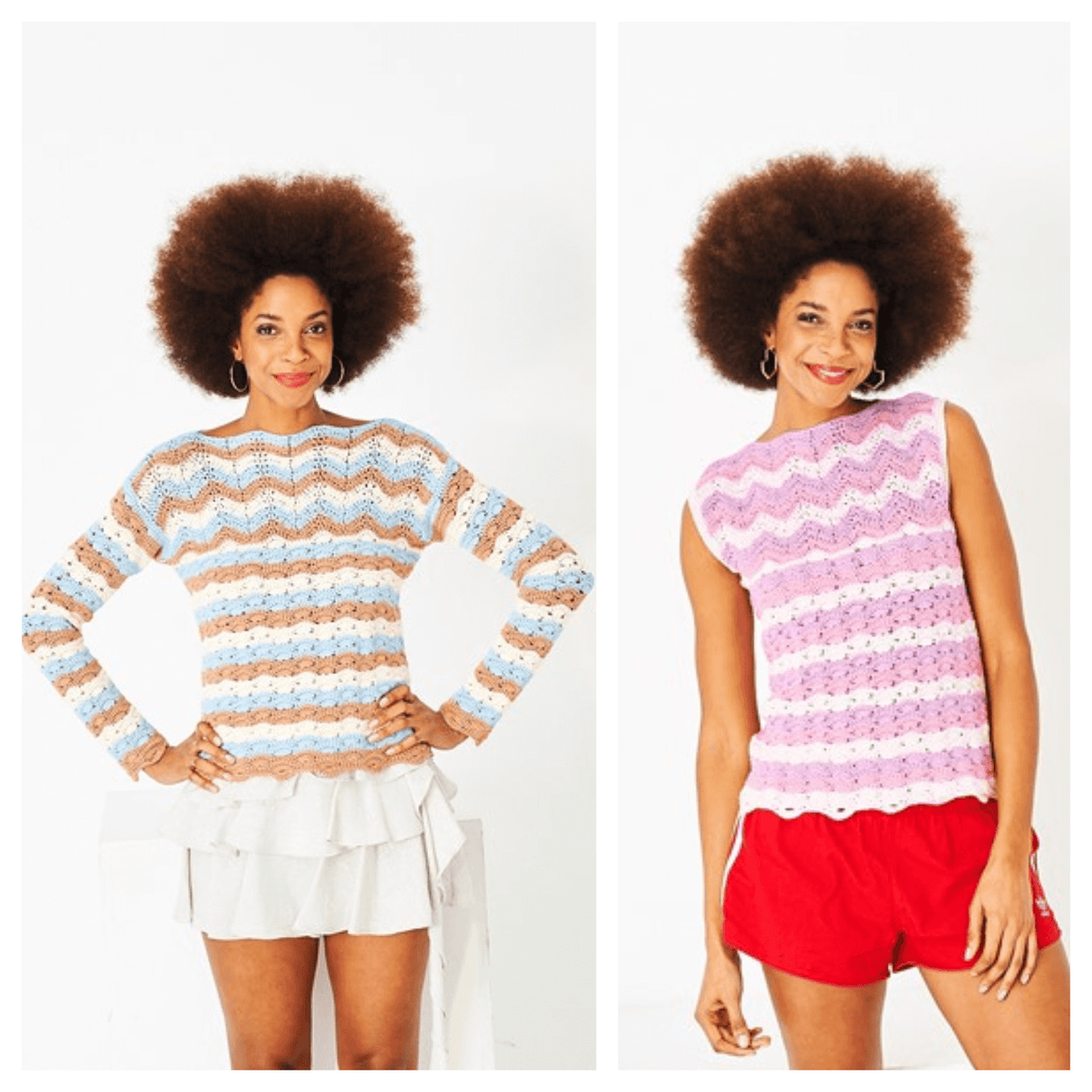 Stylecraft Naturals Bamboo Cotton DK Crochet Top & Sweater Pattern 10217