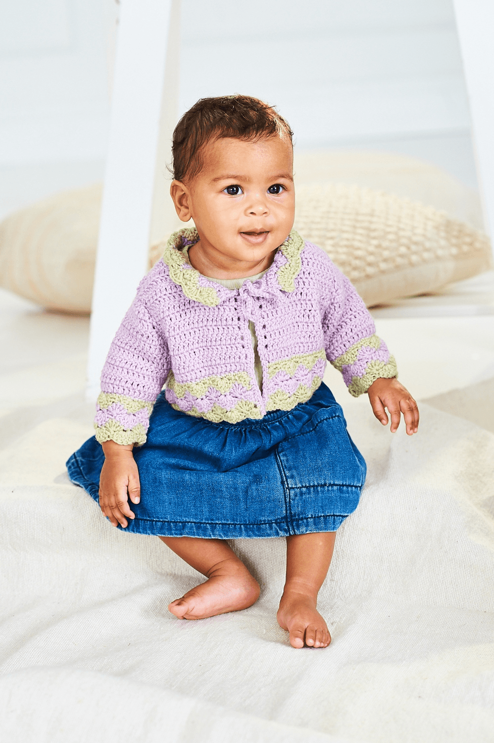 Stylecraft Bambino DK Crochet Cardigans Pattern 10235