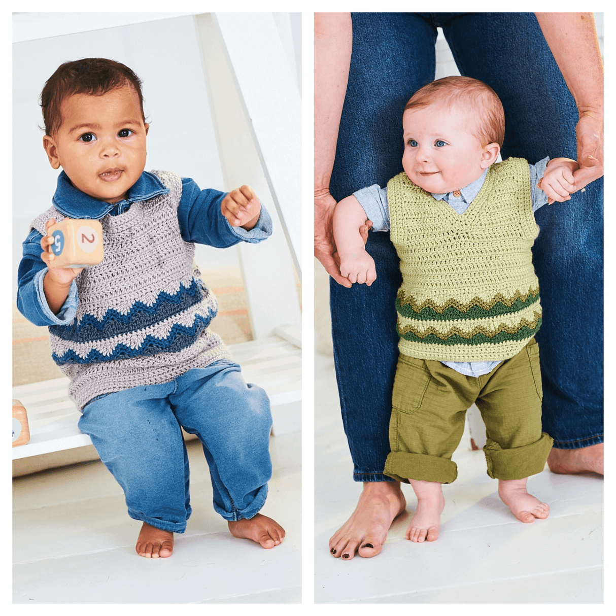 Stylecraft Bambino DK Crochet Tank Tops Pattern 10236