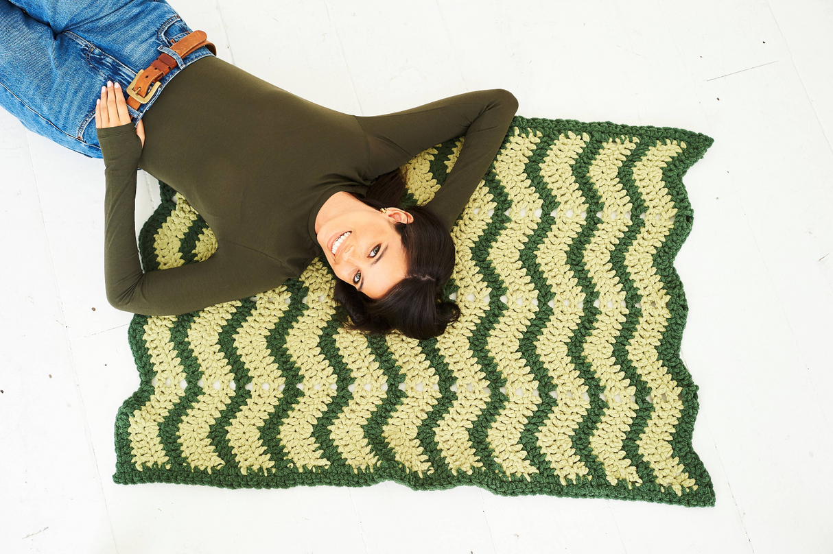 Stylecraft Soft & Cosy Crochet Chevron Blankets Pattern 10279