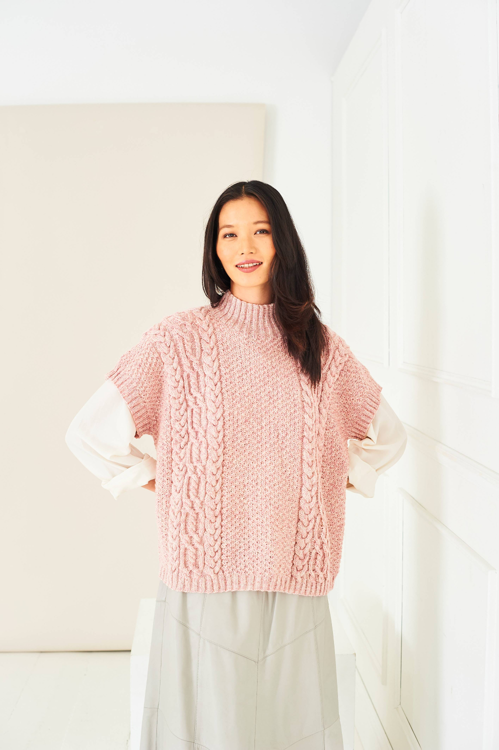 Stylecraft Naturals Pure Wool Cable & Texture Sweater & Tank Pattern 10284
