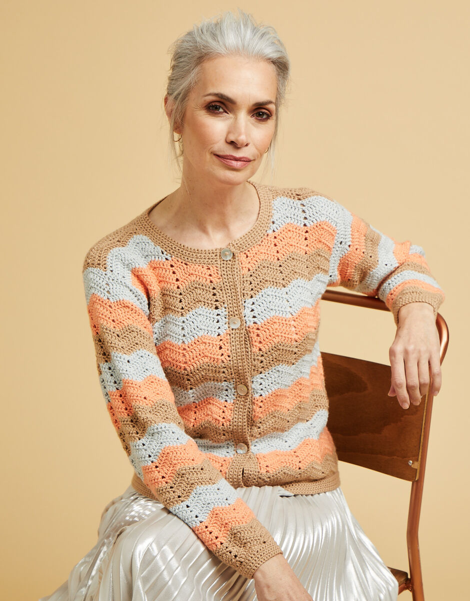 Sirdar No.1 DK Chevron Stripe Jacket Pattern 10670