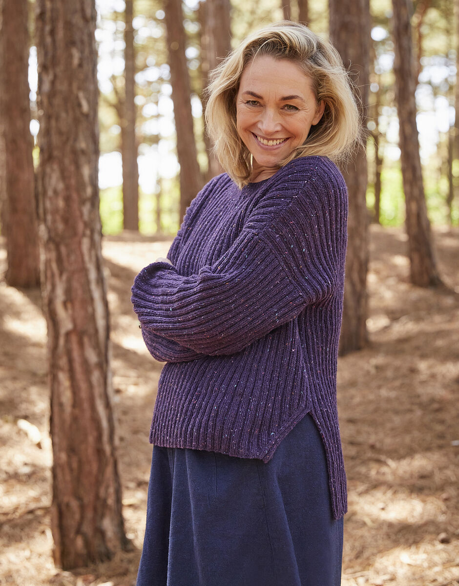 Sirdar Haworth Tweed DK Shoreline Sweater Pattern 10692