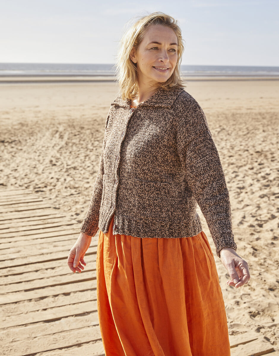 Sirdar Haworth Tweed DK Costal Path Cardigan Pattern 10696