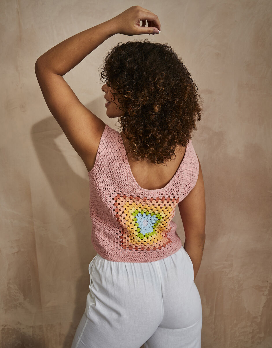 Sirdar Stories DK Metro Square Top Crochet Pattern 10743