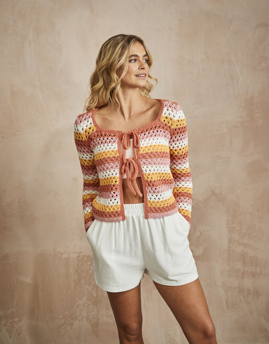 Sirdar Stories DK Candy Chic Cardigan Pattern 10748