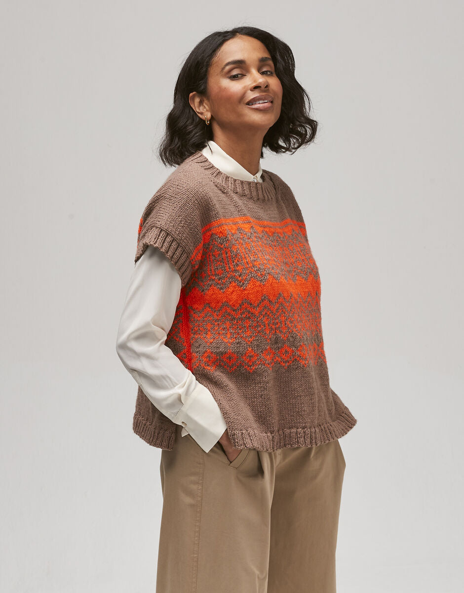 Hayfield Bonus DK Voltage Vest Pattern 10753
