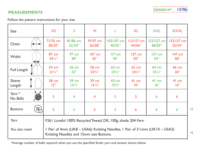 Sirdar Loveful Tweed DK Diamond Cable Cardigan Pattern 10786