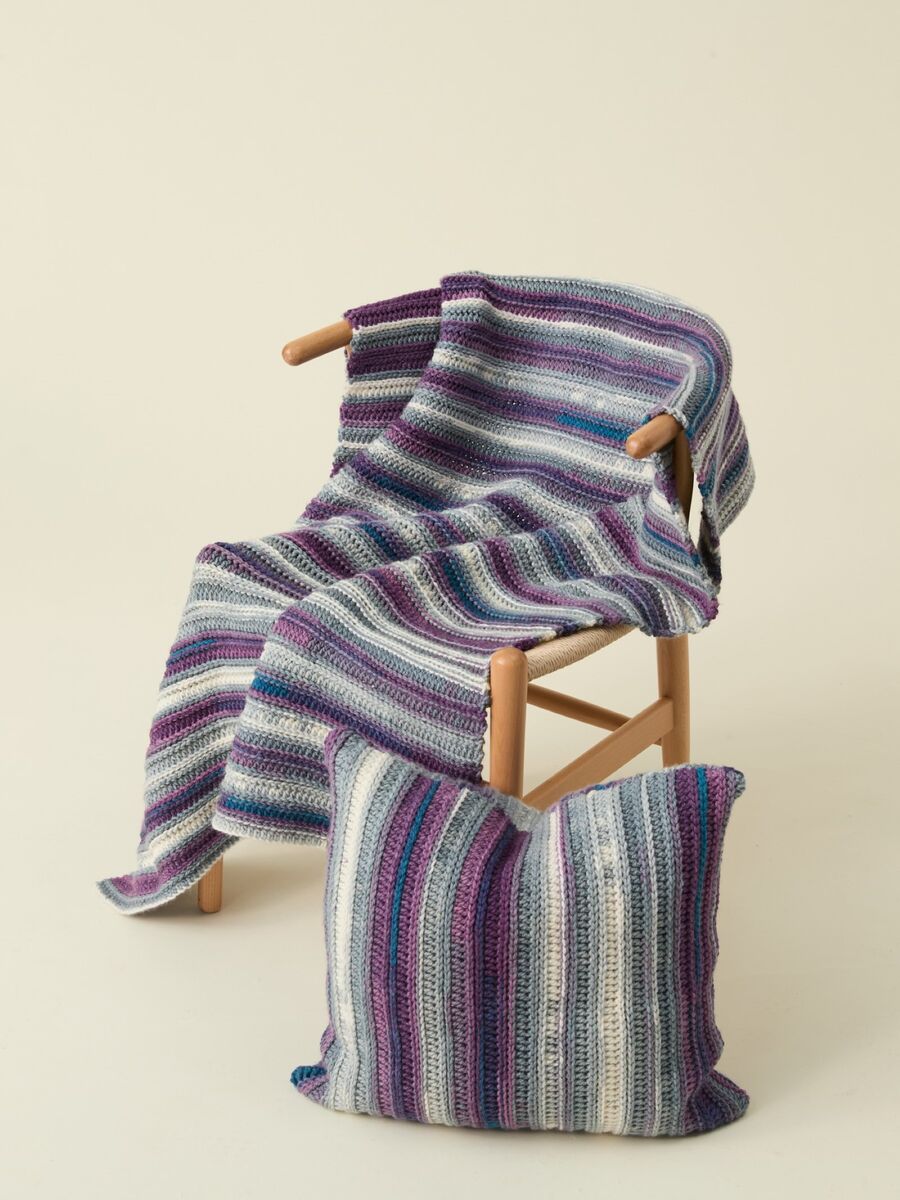 Hayfield Spirit Chunky Crochet Blanket Set Pattern 10867