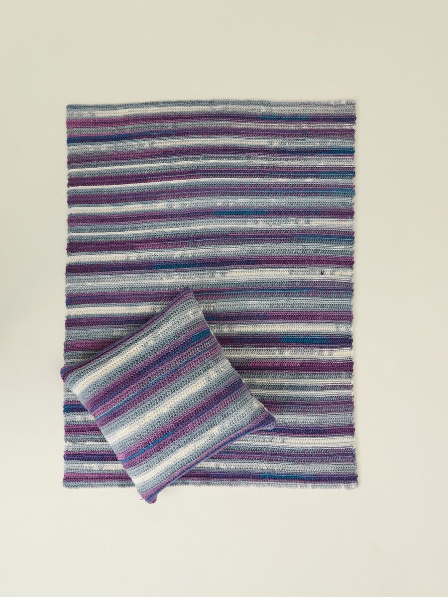 Hayfield Spirit Chunky Crochet Blanket Set Pattern 10867