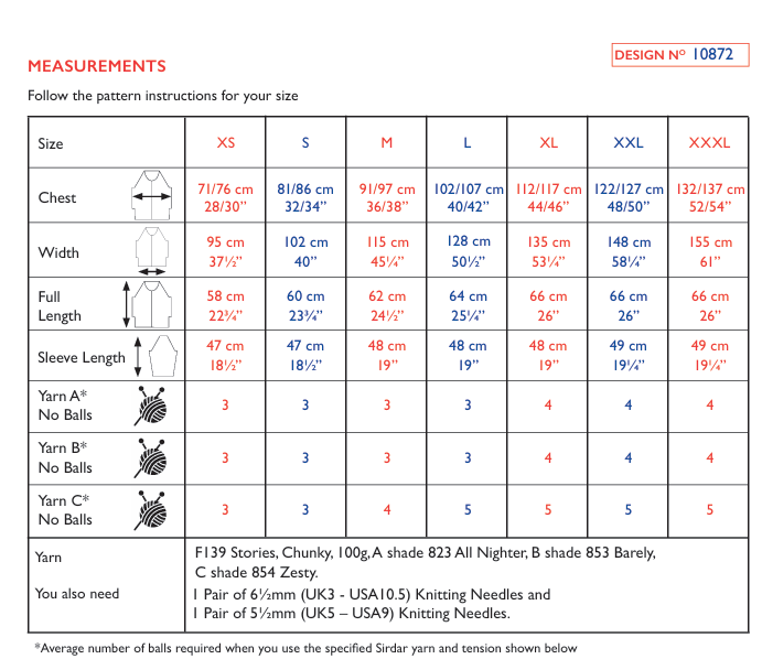Sirdar Stories Chunky Sweater Pattern 10872