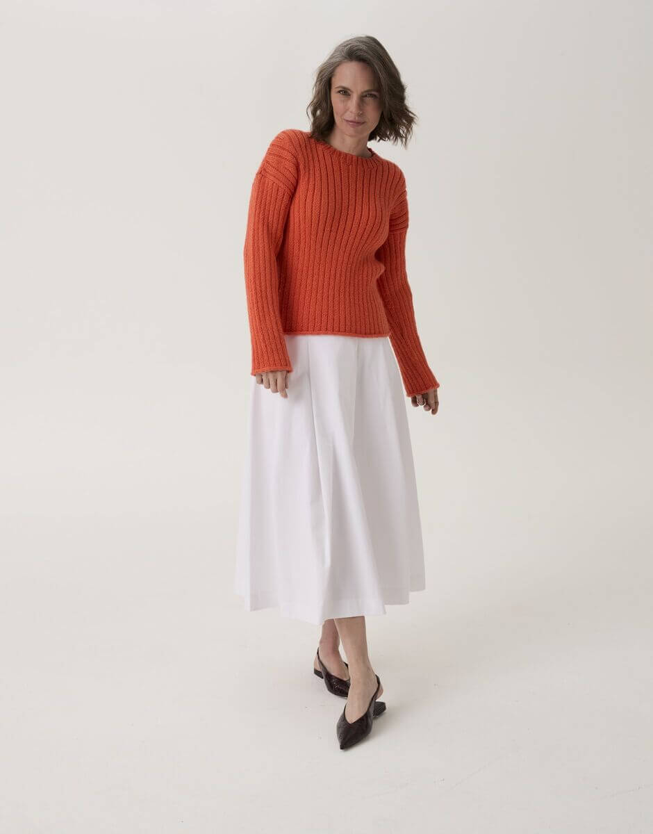 Sirdar Loveful Bio-Blend DK Flower Rib Sweater Pattern 10909