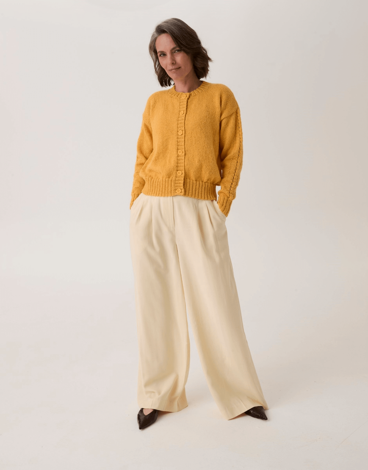 Sirdar Loveful Bio-Blend DK Lacewing Sleeve Cardigan Pattern 10912