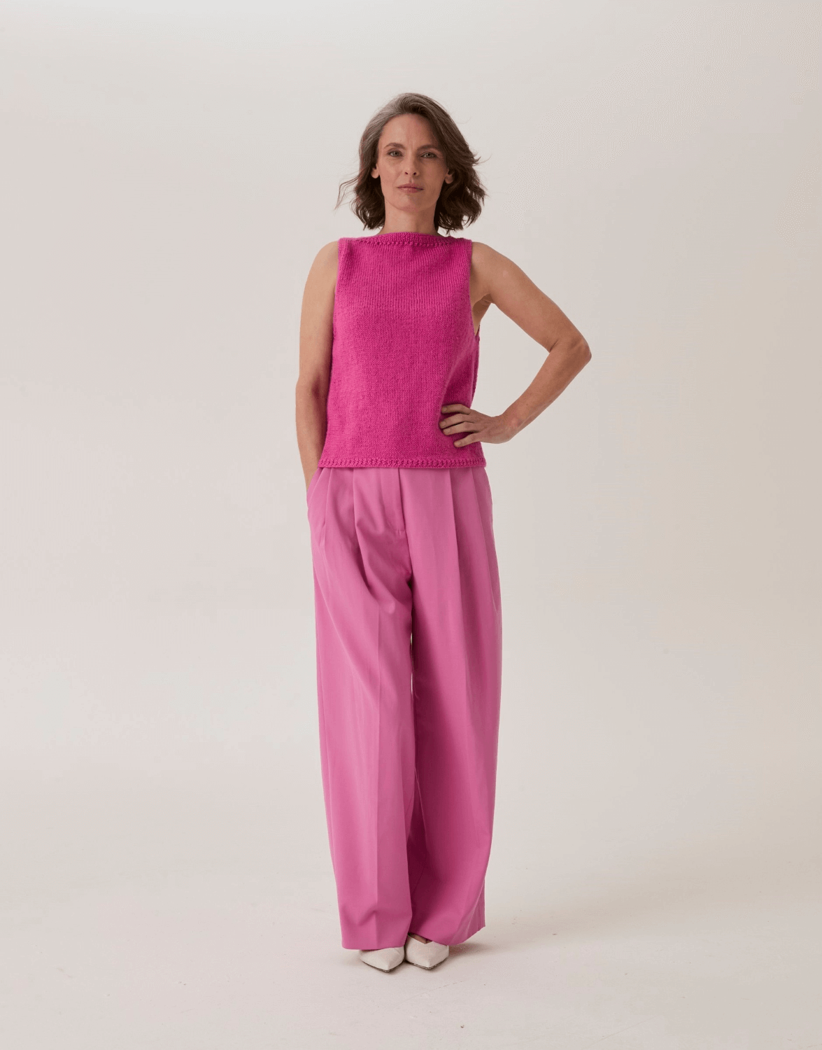 Sirdar Loveful Bio-Blend DK Honeycomb Cut-away Vest Pattern 10915