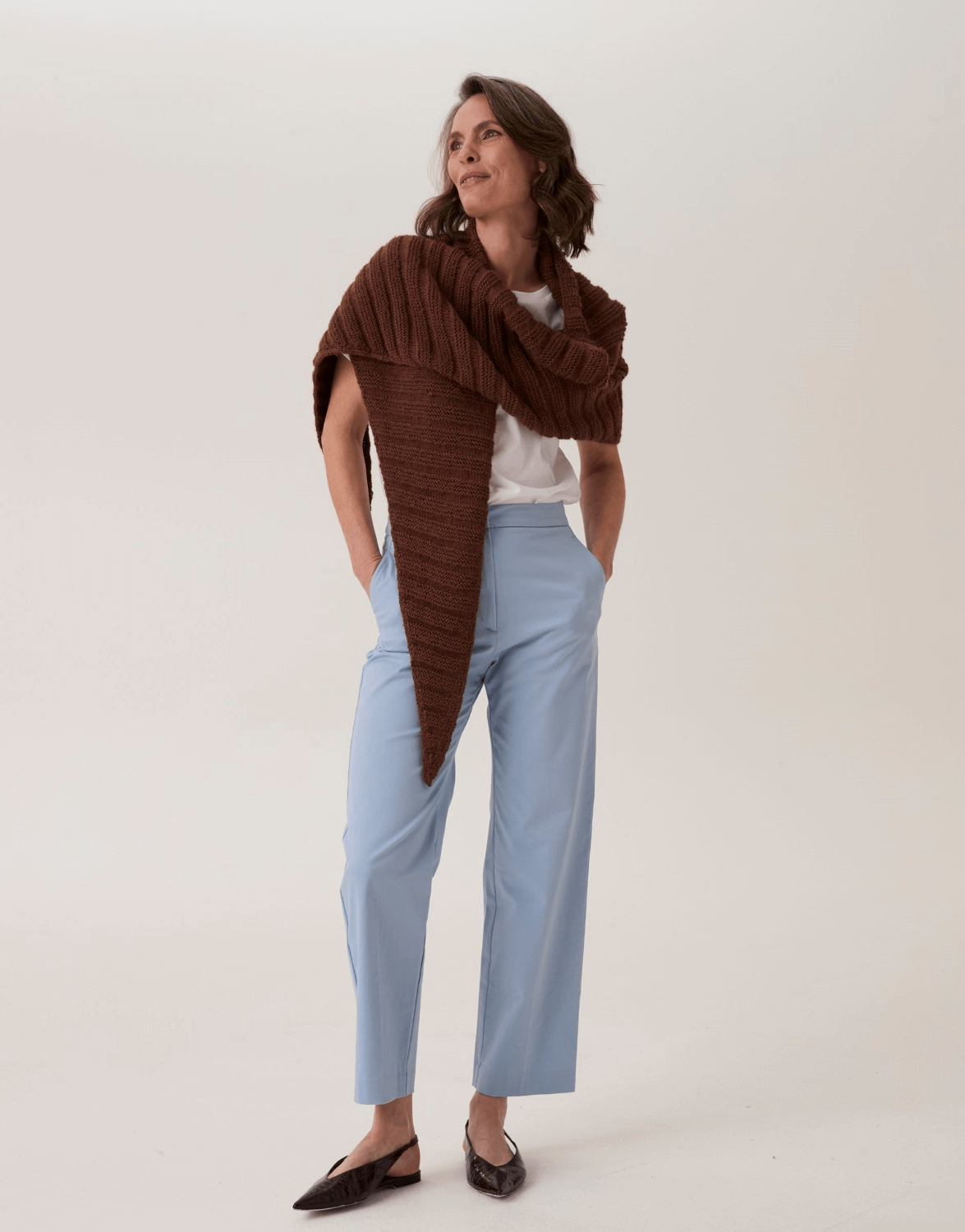 Sirdar Loveful Bio-Blend DK Clam Shell Ribbed Shawl Pattern 10919