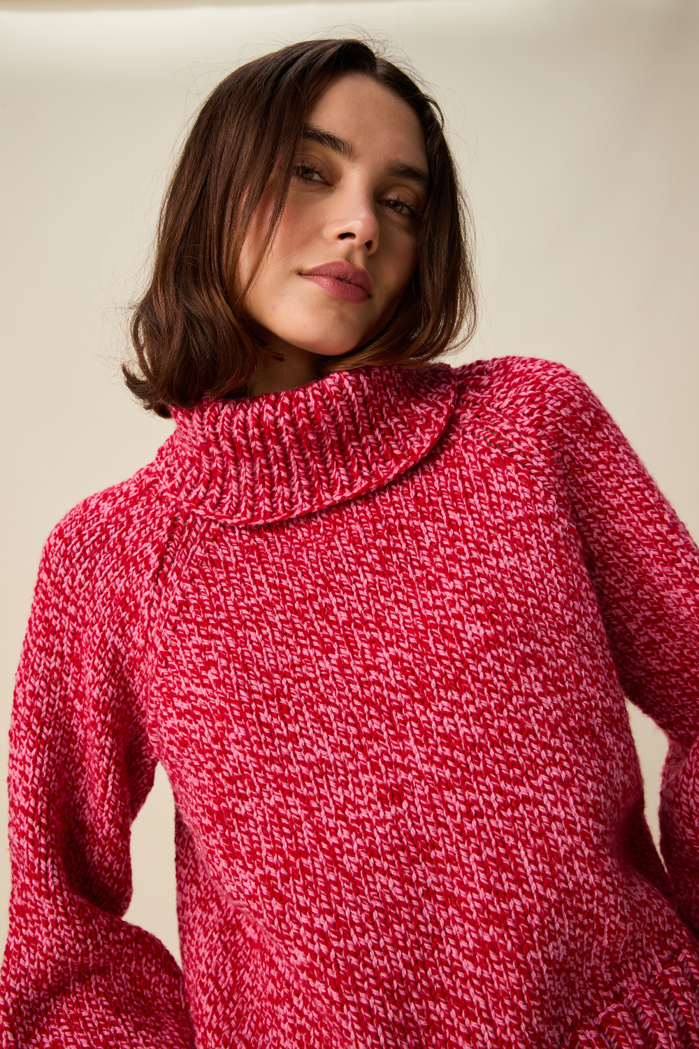 Sirdar Hayfield Bonus Marl Chunky Meld Roll Neck Sweater Pattern 10947