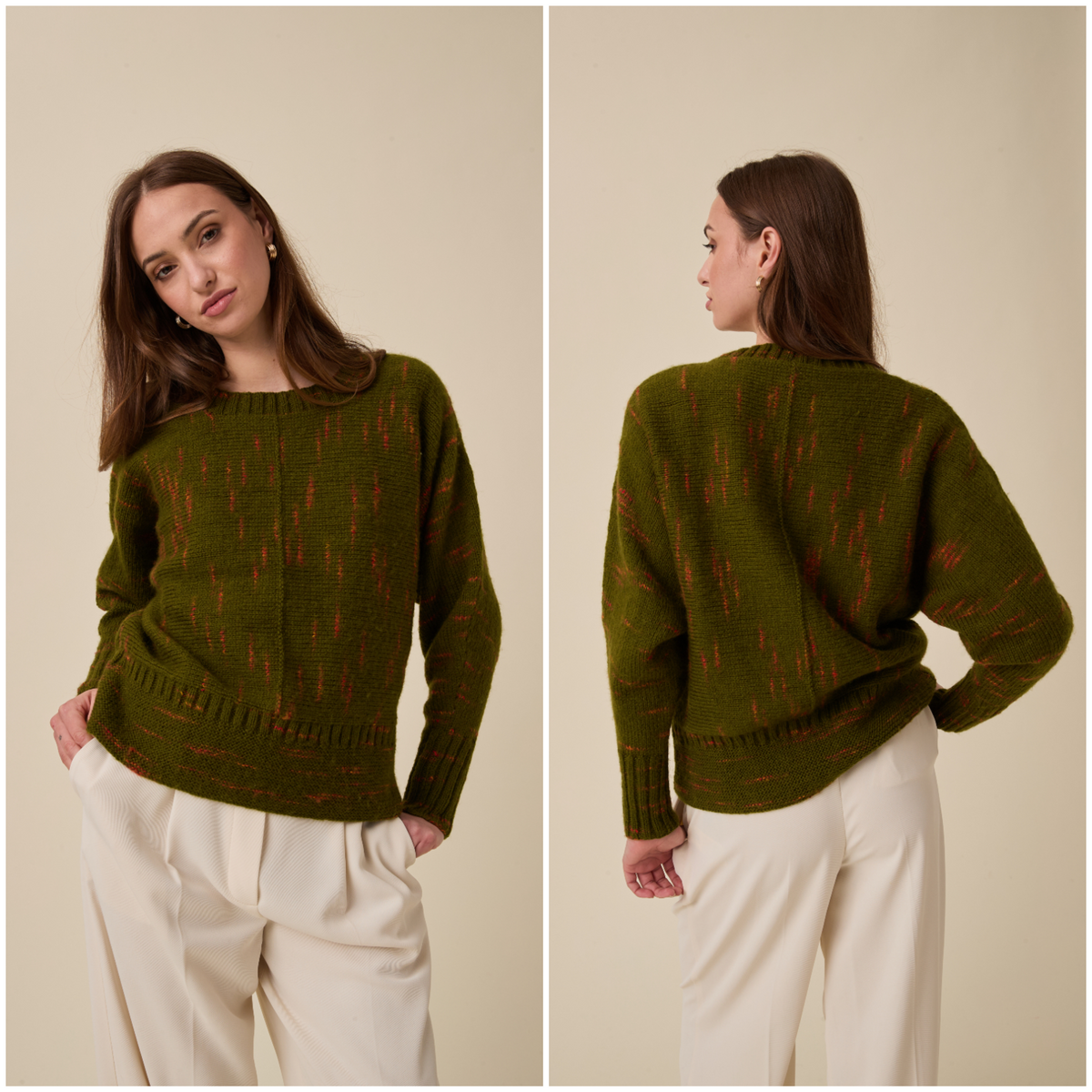 Sirdar Embers DK Glimmer Sideways Sweater Pattern 10963