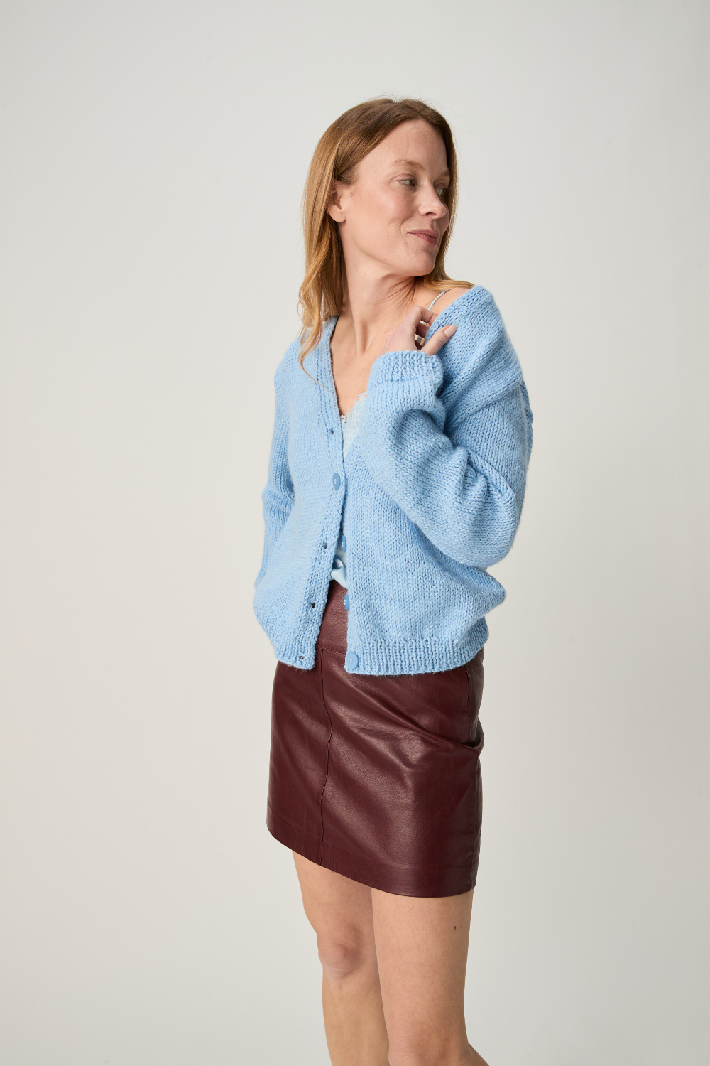 Sirdar Loveful Bio Chunky Stem V Neck Cardigan Pattern 10967