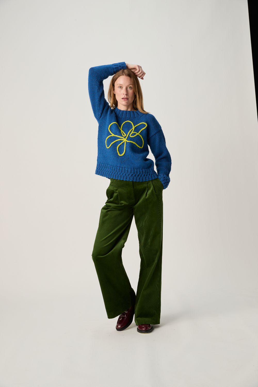 Sirdar Loveful Bio Chunky Honeycomb Hem Sweater Pattern 10968