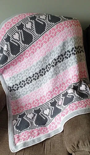 Meow Throw Blanket by Rosina Plane - Yarn Pack