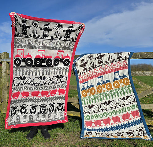 Harmony Farm Throw Blanket by Rosina Plane - Yarn Pack