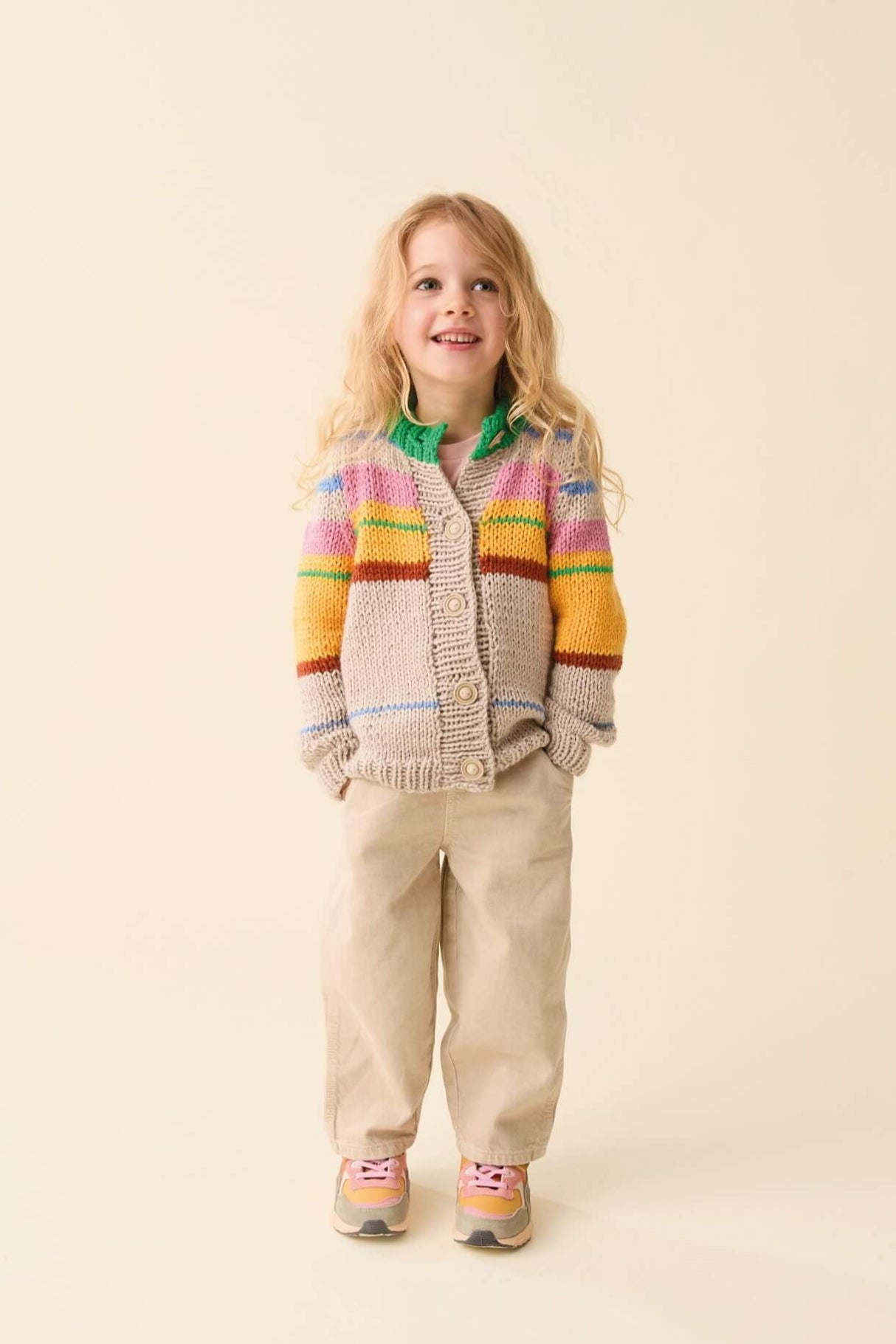 Sirdar Snuggly Chunky Scandi-Striped Cardigan Pattern 2639
