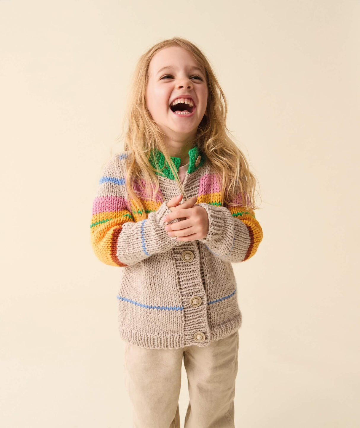 Sirdar Snuggly Chunky Scandi-Striped Cardigan Pattern 2639