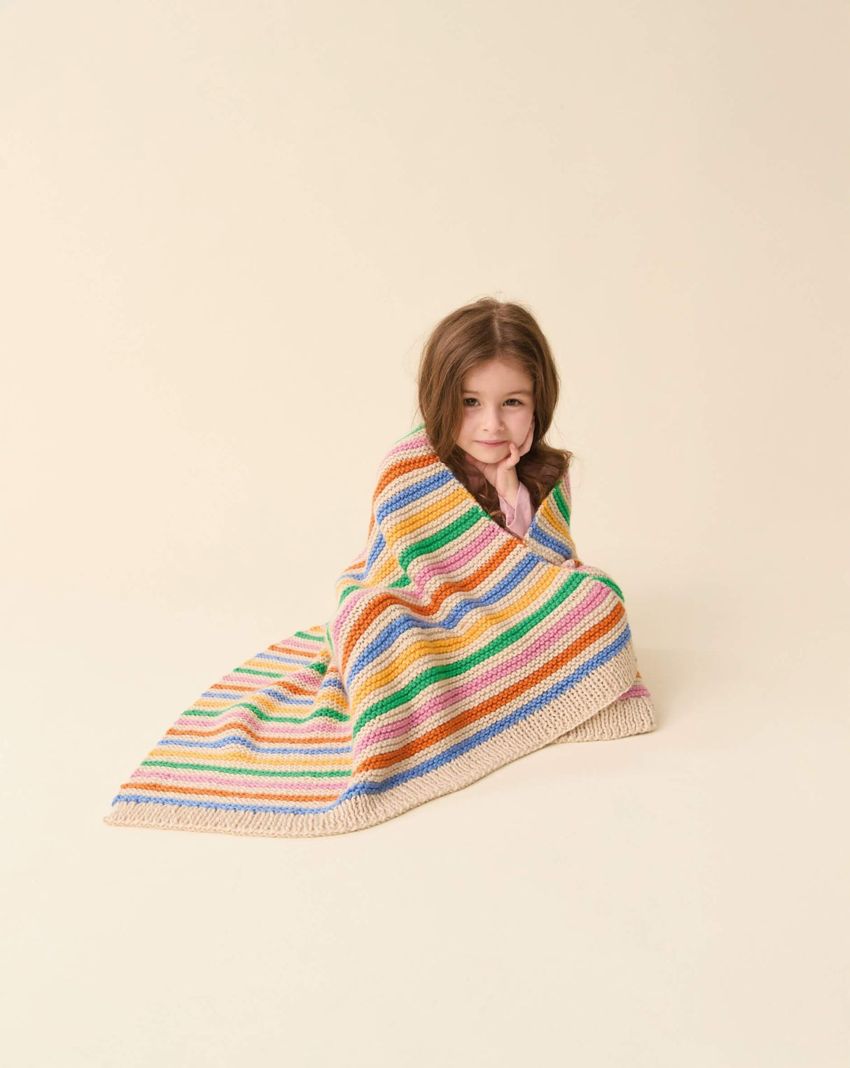 Sirdar Snuggly Chunky Scandi Stripes Blanket Pattern 2640