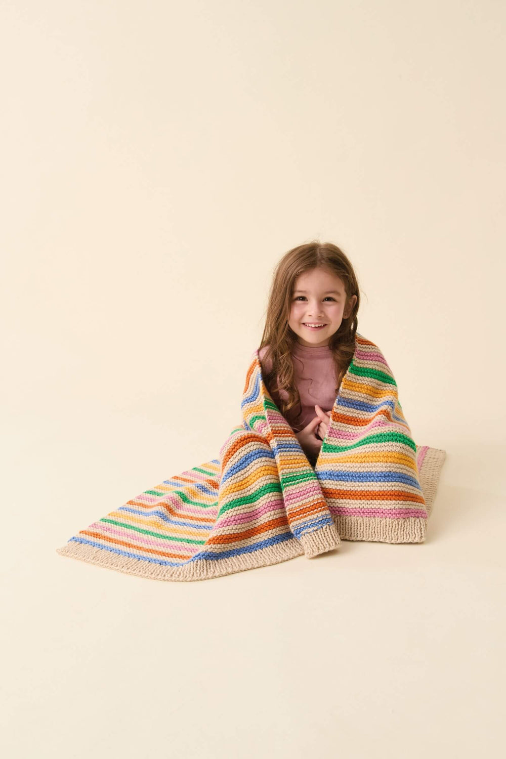 Sirdar Snuggly Chunky Scandi Stripes Blanket Pattern 2640