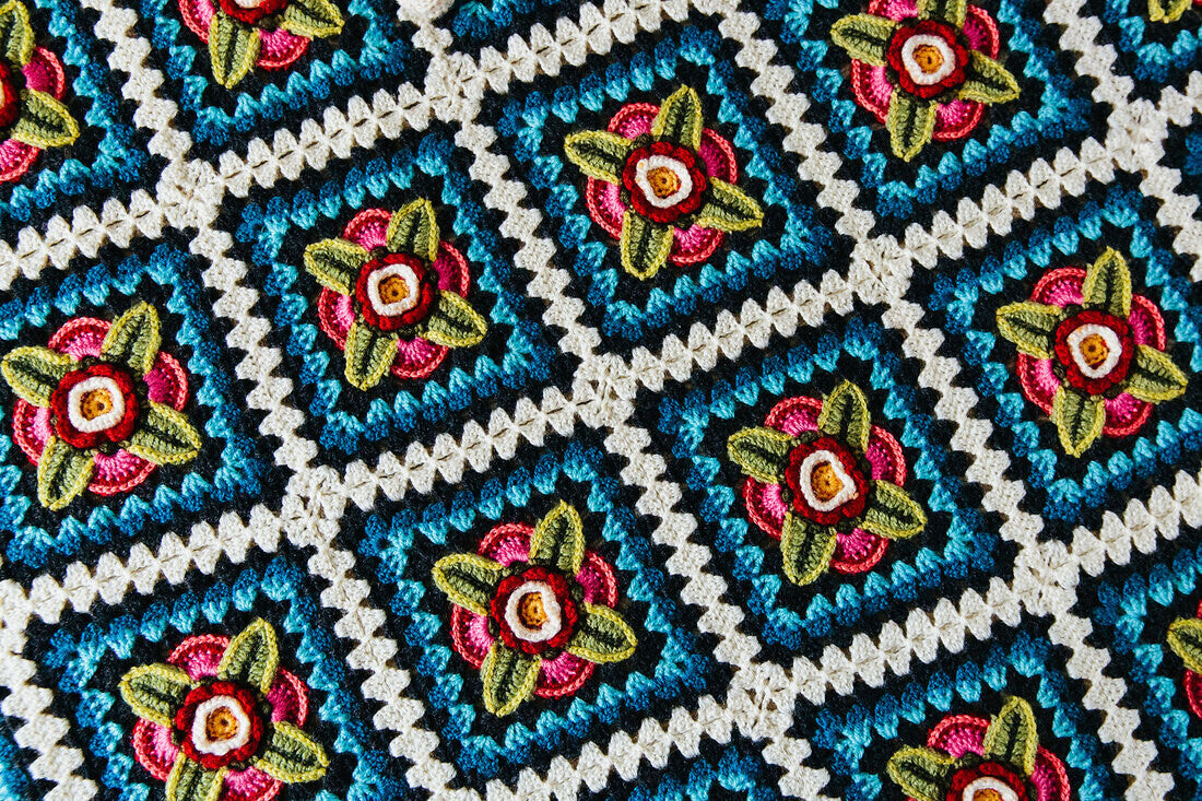 Mexican Diamonds Blanket by Janie Crow - Yarn Pack
