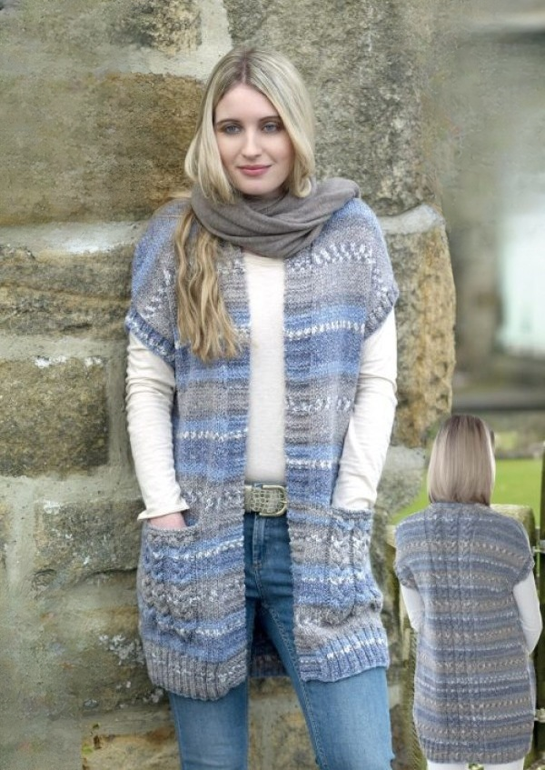 King Cole Drifter Chunky Waistcoats Pattern 4607