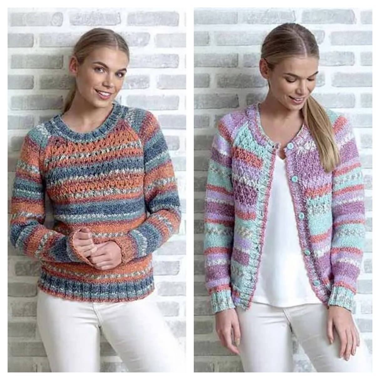 King Cole Drifter Chunky Sweater and Cardigan Pattern 4852